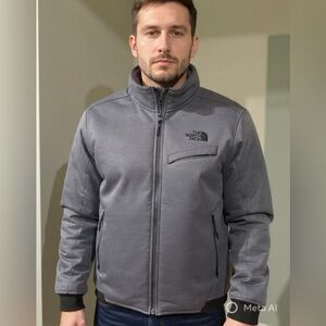 The North Face Dark Gray Full-Zip Fleece Jacket